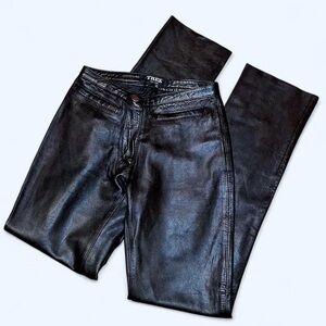 Sexy Black Leather Pants